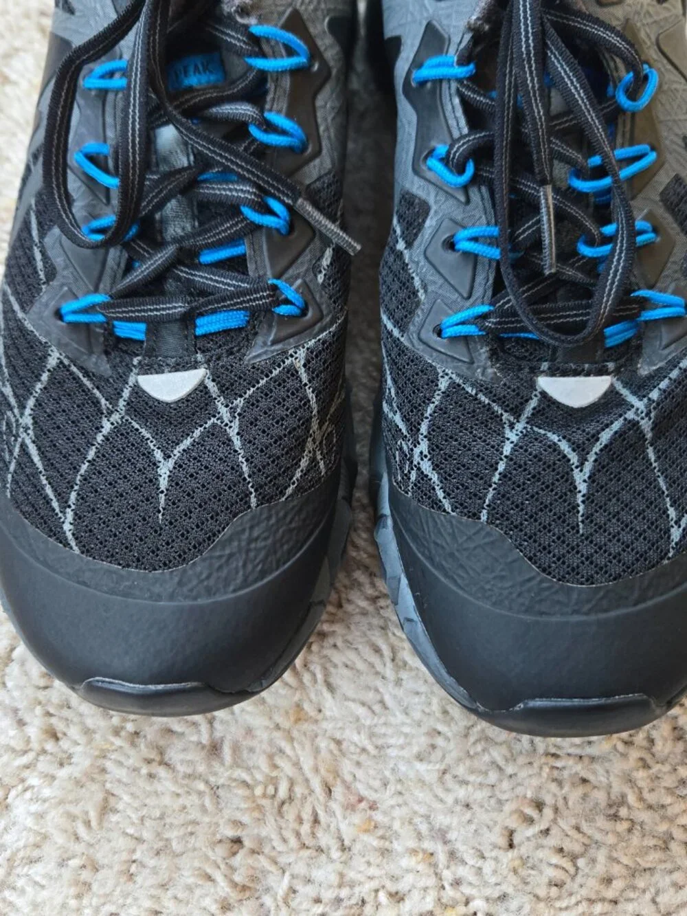 Merrell Agility Peak Flex Trail Running Shoes Black Gray Blue Men's US 8.5